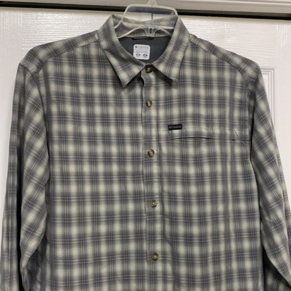 Columbia Omni-Shield Plaid Long Sleeve Shirt M - Picture 8 of 16
